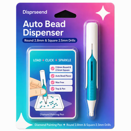 🔥 Dernier jour : 50 % de réduction – 💎 Ensemble stylo et plateau distributeur automatique de perles pour peinture au diaman