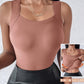 🏆 Dernier jour, 50 % de réduction ! 💐 Débardeurs thermiques à encolure en U pour femmes avec soutien-gorge intégr