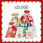 Sac cadeau de Noël haut de gamme à cordo
