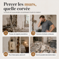 Kit d'interrupteur sans fil sans câblage avec interrupteur mural autocollant et récepteur pour lampes domestiques 220 V
