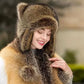 ❄️ Offres d'hiver ❄️ Casquette en peluche parent-enfant avec queue de raton laveur