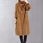 ✨60% de réduction ! 🎅👗 Robe Longue Femme en Velours Côtelé - Coupe Ample & Col Haut | Confort Douillet Absolu, Livraison Rapide 📦🍂