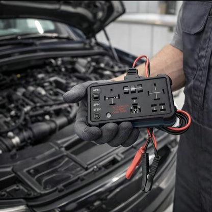 🔧⚡ Testeur de relais 12 V/24 V – Un seul bouton, LED instantanée, compatible avec les connecteurs à 4 ou 5 broches – pour voitures, camions et camping-cars 💥 50 % DE RÉDUCTION !