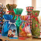 Sac cadeau de Noël haut de gamme à cordo