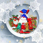 Sac cadeau de Noël haut de gamme à cordo