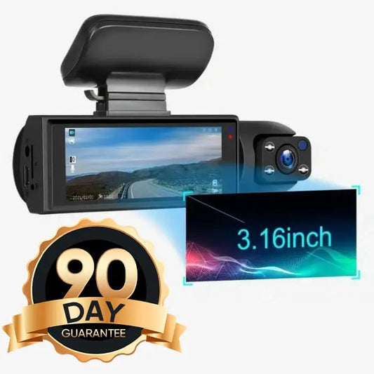 🚘 Offre à durée limitée ⏳ - Dashcam avec vue grand angle à 170° et double objectif, résolution 1080p