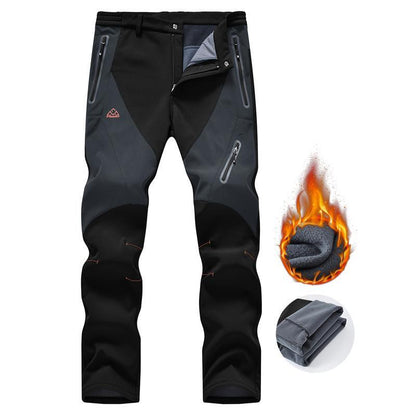 🏆VENTE DU DERNIER JOUR 50% DE RÉDUCTION !🔥Pantalon d'hiver imperméable avec doublure en polaire pour hommes Pantalon cargo