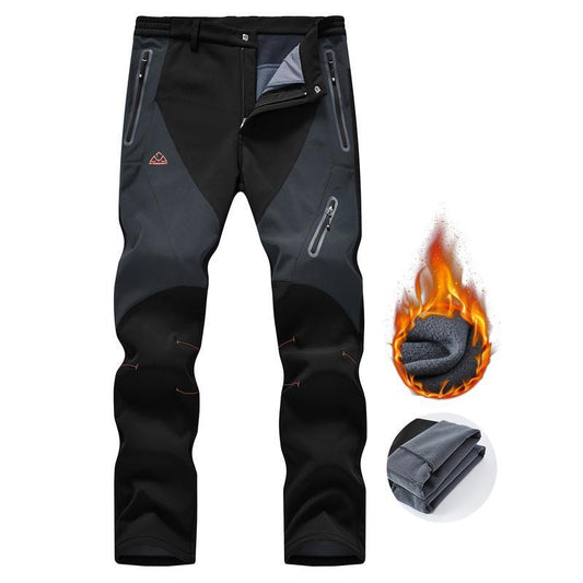 🏆VENTE DU DERNIER JOUR 50% DE RÉDUCTION !🔥Pantalon d'hiver imperméable avec doublure en polaire pour hommes Pantalon cargo