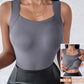 🏆 Dernier jour, 50 % de réduction ! 💐 Débardeurs thermiques à encolure en U pour femmes avec soutien-gorge intégr