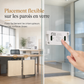 Kit d'interrupteur sans fil sans câblage avec interrupteur mural autocollant et récepteur pour lampes domestiques 220 V