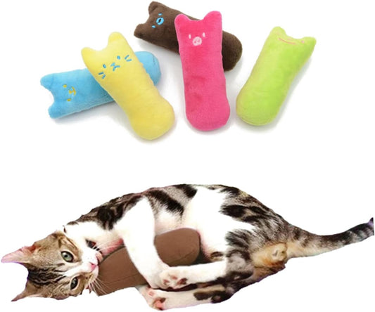 Poteau à griffer créatif pour chats avec herbe à chat et coussin à mâcher pour grincer des dents, parfait pour les chats