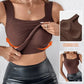 Débardeur Femme Ultra Confortable 😌 à Encollure U | Avec Soutien-gorge Intégré pour un Look Parfait 💫✨