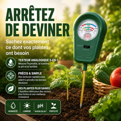 Détecteur de sol 3-en-1 avec affichage à aiguille