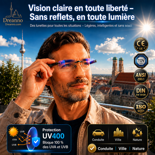 Lunettes de lecture sans monture, ultra-légères, à verres taillés en diamant