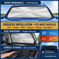 Parasol pare-soleil pour pare-brise de voiture - Parasol pliable, protection pare-soleil anti-UV pour pare-brise avant (protection thermique) compatible avec la plupart des modèles de voiture
