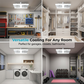 📢📢40 % DE RÉDUCTION !! ⏰Ventilateur de plafond à double tête avec lumière LED – design moderne avec télécommande pour salon et chambre