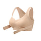 Soutien-gorge sans armatures beige pour femme, bonnets moulés souples et respirants non amovibles, tenue de sport pour le yoga, la gym et l'entraînement quotidie