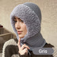 🔥VENTE CHAUDE 🔥Écharpe Bonnet Tricoté Hiver Femme 3-en-1 Cagoule