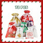 Sac cadeau de Noël haut de gamme à cordo
