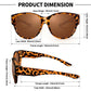 🎉OFFRE LIMITÉE : SEULEMENT 6,99 £ !!😎 Lunettes de soleil à porter par-dessus vos lunettes, avec protection UV40