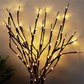 🌿 ACHETEZ 2 OBТENEZ 3! ✨ GUIRLANDE LED "BRANCHE DE SAULE" - 5 Modes Clignotants & Alimentation par Piles, Décoration Éthérée pour Chambre et Fêtes, Installation Facile sans Fil 🌙🎉
