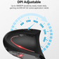 Souris optique verticale ergonomique sans fil USB rechargeable