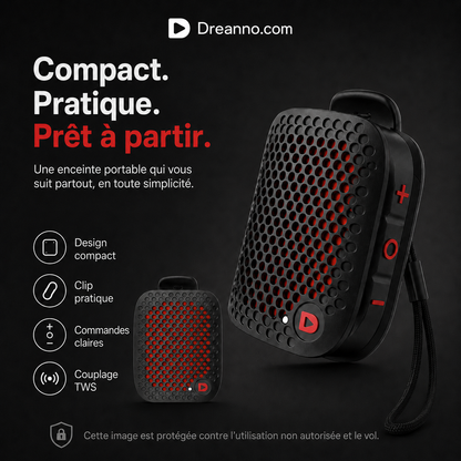 Haut-parleur Bluetooth étanche pour vélo avec support de fixation
