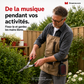 Haut-parleur Bluetooth étanche pour vélo avec support de fixation