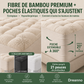 🛌Matelas rembourré de fibres de bambou🌱 | 100 % naturel | Confort de sommeil moelleux💤, respirant et régulateur d'humidité | Hypoallergénique, résistant et écologique ♻️ | Idéal pour les nuits chaudes et les peaux sensibles | MAINTENANT À -50 % !👉