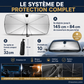 Parasol pare-soleil pour pare-brise de voiture - Parasol pliable, protection pare-soleil anti-UV pour pare-brise avant (protection thermique) compatible avec la plupart des modèles de voiture