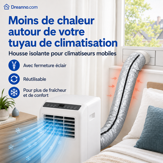 🔥Gaine isolante pour tuyaux de climatisation, une gaine de protection réutilisable pour les tuyaux dans le système HVAC des véhicules.