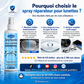 Spray réparateur pour rayures sur les verre
