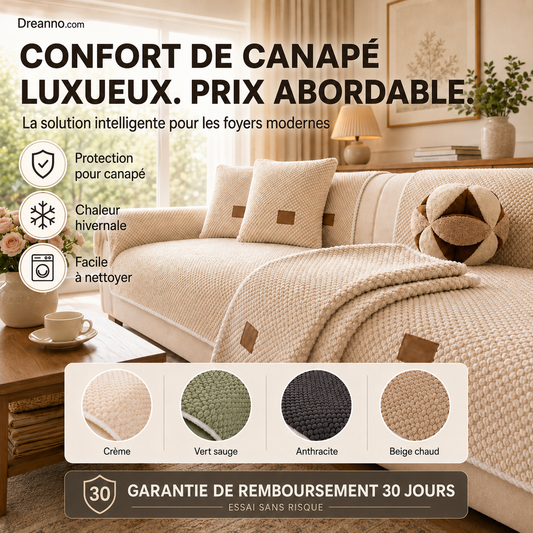 Housse de canapé épaisse, antidérapante et lavabl