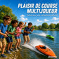 Bateau RC haute vitesse 2,4 GHz à double moteur