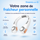 ❄️ Ventilateur de climatisation pour la nuque – Un rafraîchissement personnel ultra-silencieux pour l'ét