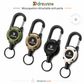 💥DERNIER JOUR DES SOLDES : 50 % DE RÉDUCTION💥🏆Porte-clés avec mousqueton rétractable 🎣 – Cordon en acier de 65 cm, porte-badge robuste, accessoire EDC léger pour clés, cartes d'identité et usage en extérieur