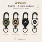 💥DERNIER JOUR DES SOLDES : 50 % DE RÉDUCTION💥🏆Porte-clés avec mousqueton rétractable 🎣 – Cordon en acier de 65 cm, porte-badge robuste, accessoire EDC léger pour clés, cartes d'identité et usage en extérieur