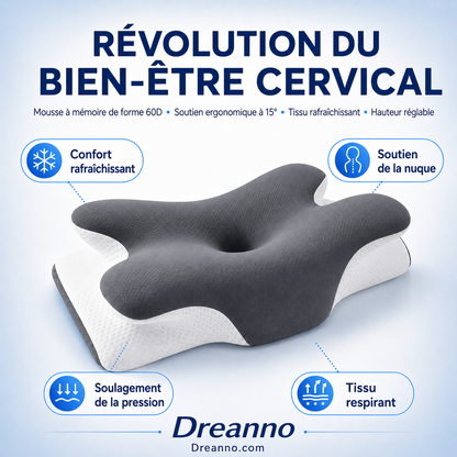 🥳 Promotions 2026 – 49 % de réduction ! 🌙 Oreiller ergonomique en forme de papillon, qui épouse la courbure cervicale, soulage les tensions et vous garantit un sommeil profond toute la nuit, que vous dormiez sur le dos, sur le côté ou sur le ventre 💤