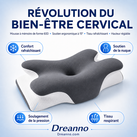 🥳 Promotions 2026 – 49 % de réduction ! 🌙 Oreiller ergonomique en forme de papillon, qui épouse la courbure cervicale, soulage les tensions et vous garantit un sommeil profond toute la nuit, que vous dormiez sur le dos, sur le côté ou sur le ventre 💤