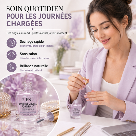 📢📢49 % DE RÉDUCTION !! ⏰Renforçateur d'ongles « Lilac Glossy Mirror »
