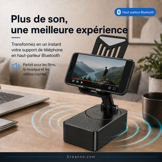 💎 62% DE RÉDUCTION ! 💎 Enceinte Bluetooth 3 en 1 – Support Téléphone, Recharge Sans Fil & Son Immersif, Cadeau Idéal 🎁📱