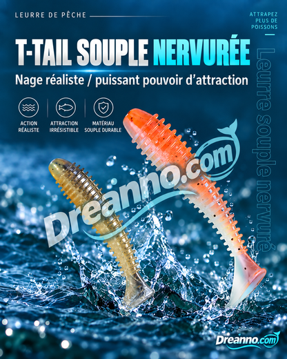 Leurres souples imitant des vers de terre, appâts artificiels parfumés à la crevette pour la pêche en eau douce et en mer, lot de 50 ou 100