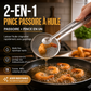 🍳 50 % de réduction ! Pince de cuisine 2 en 1 : cuillère et passoire tout-en-un. En acier inoxydable, idéale pour frire, égoutter et servir. 💪