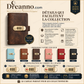 🎁Album de collection de billets avec pochettes transparentes, cuir PU haut de gamme, fermeture à code, matériau résistant, protection sécurisée