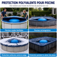 Coussin gonflable rond pour préparer les piscines pour l'hiver