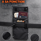 🛡️ Sac banane antivol SecureTravel pour passeport et téléphon