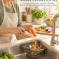 🔥Égouttoir triangulaire à fixation magnétique | Rangement pour restes et déchets de cuisine | Étagère de cuisine | Filtre égouttoir | Sans perçage 🧽
