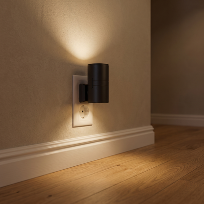 ❄️Promotion estivale : 50 % de réduction !✨Applique murale enfichable « du crépuscule à l'aube » – Lumière chaude de 3000 K vers le haut et vers le bas avec prise électrique à boucle