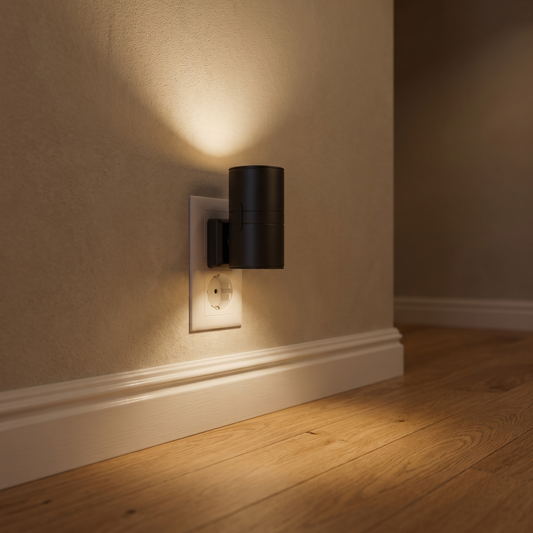 ❄️Promotion estivale : 50 % de réduction !✨Applique murale enfichable « du crépuscule à l'aube » – Lumière chaude de 3000 K vers le haut et vers le bas avec prise électrique à boucle