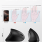 Souris optique verticale ergonomique sans fil USB rechargeable